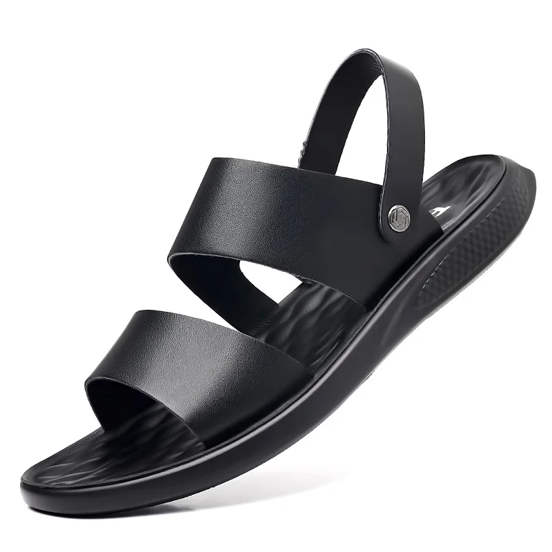 Men'S Fashion Houses - Men's Genuine Leather Sandals Outdoor Indoor