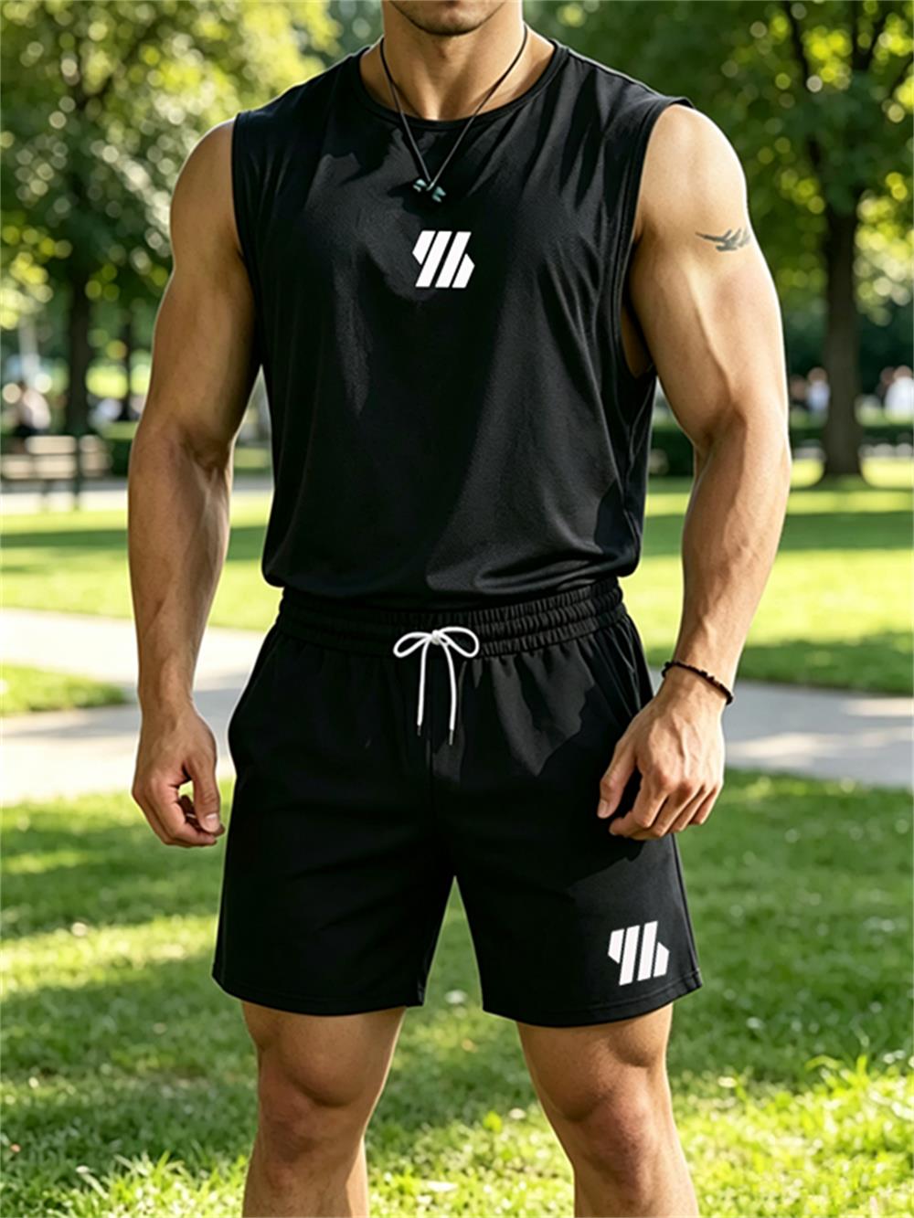 Men'S Fashion For 2026 - 2026 new Men's Brand Vest Two-piece