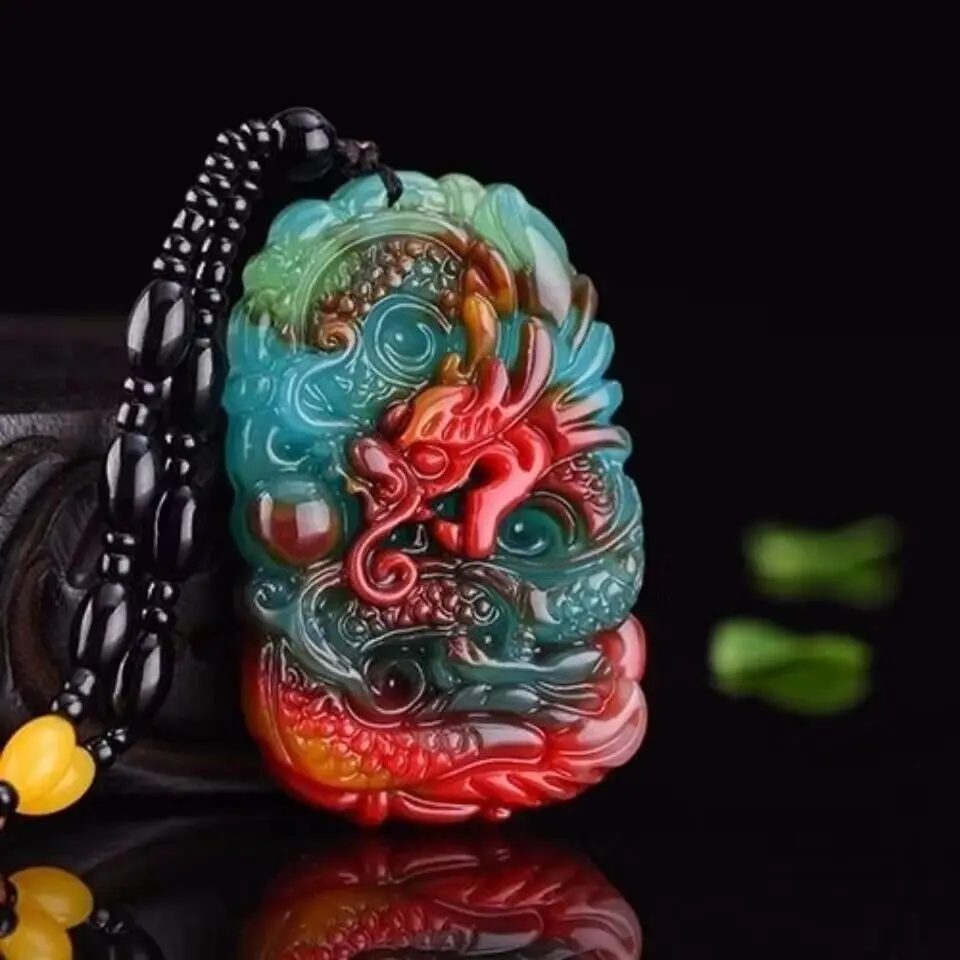 Men'S Fashion Designer - Real Jade Dragon Pendant Necklace Pendants