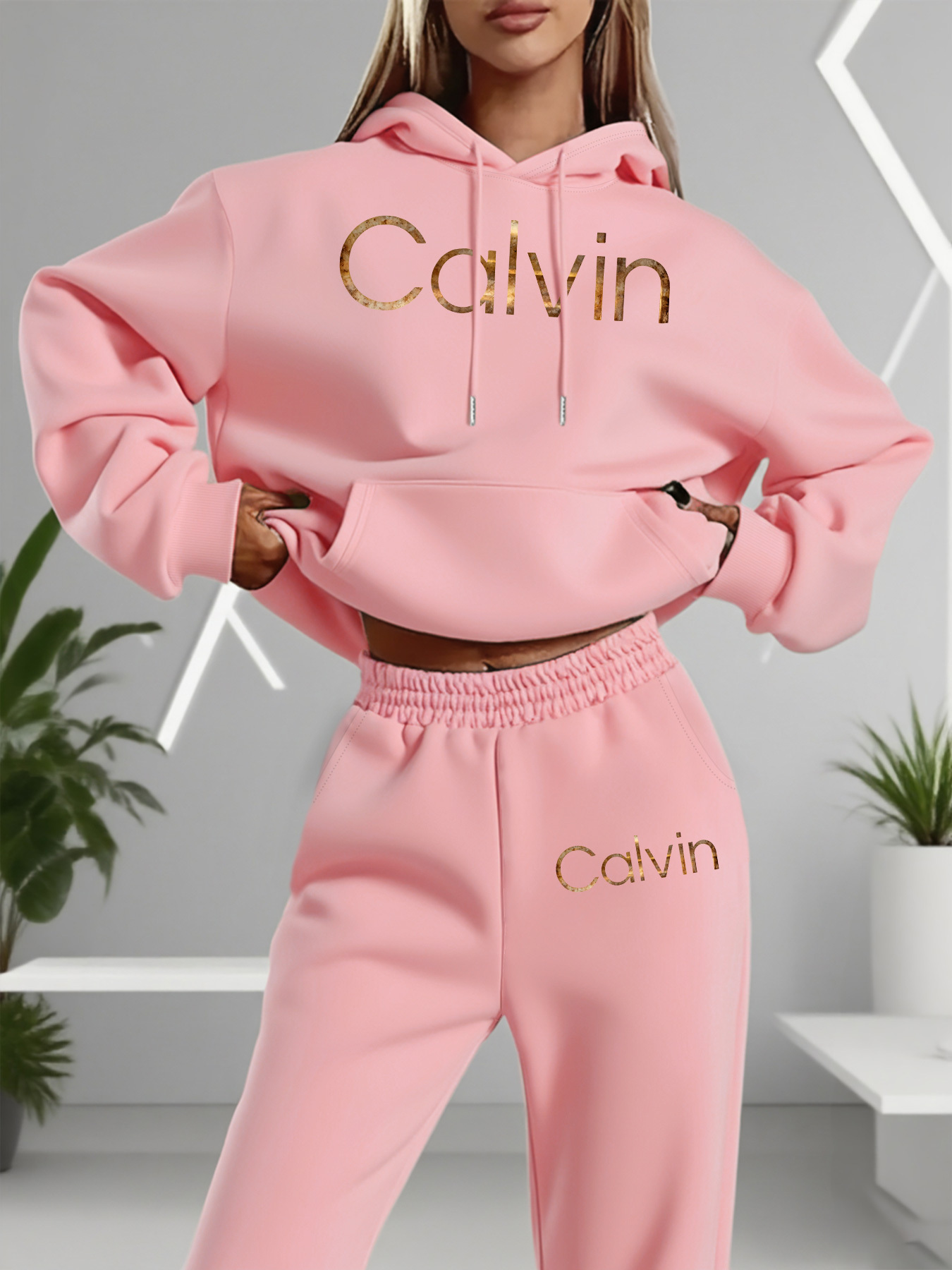 Men'S Fashion Designer - Women's fashion pullover and pants set,