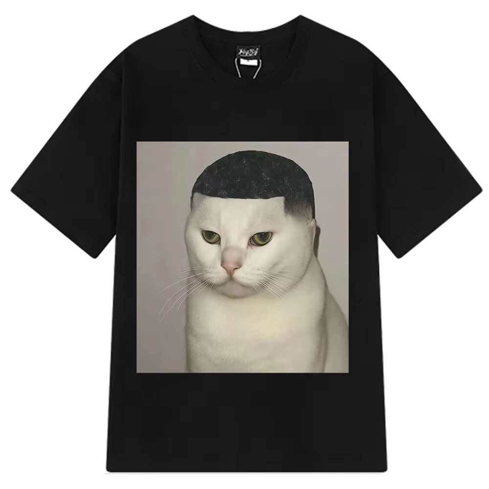 Men'S Fashion Haircuts - Funny Haircut Cat Meme T-Shirts Men