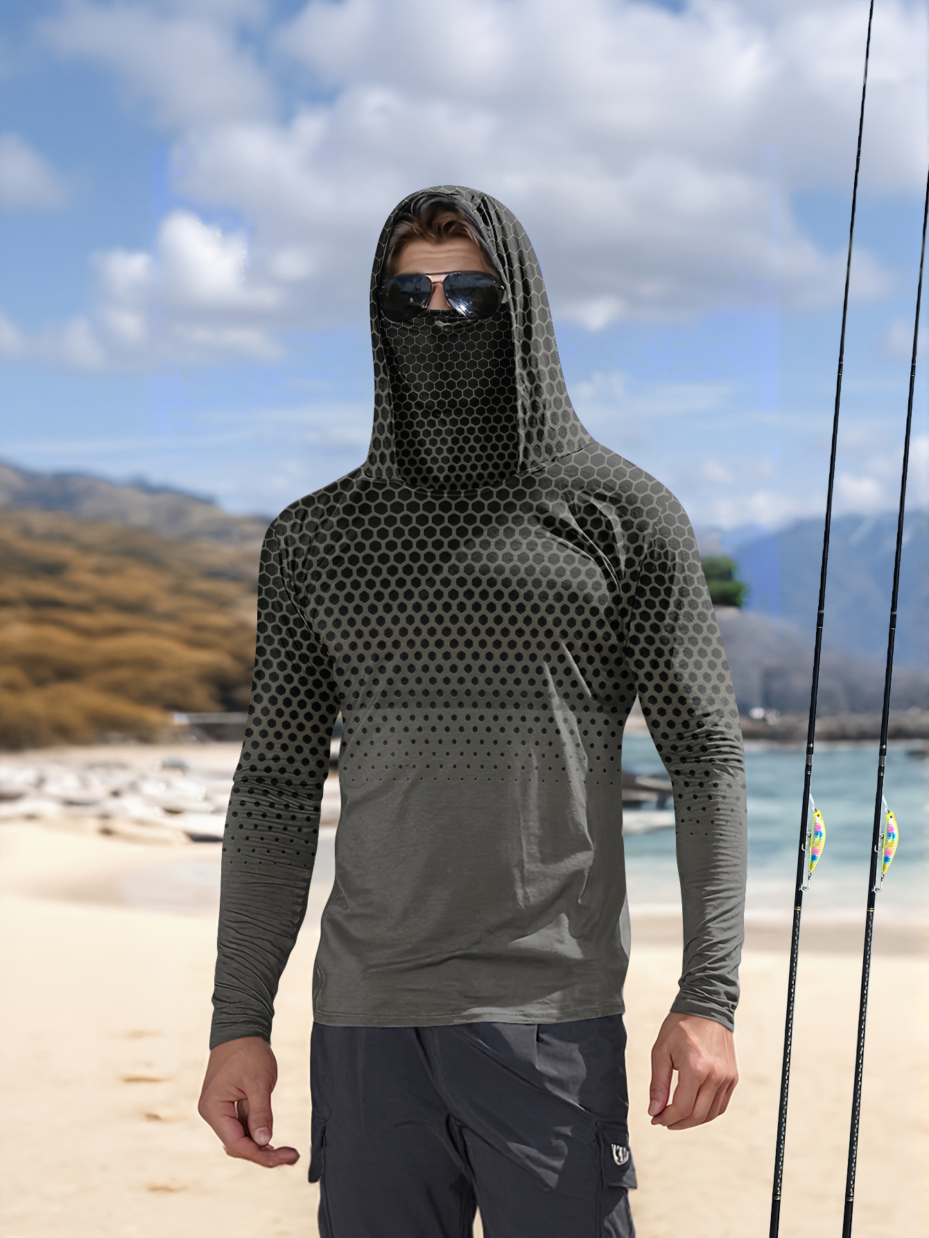 Men'S Fashion For Summer - Men Summer UPF50+ Fishing Hoodie With