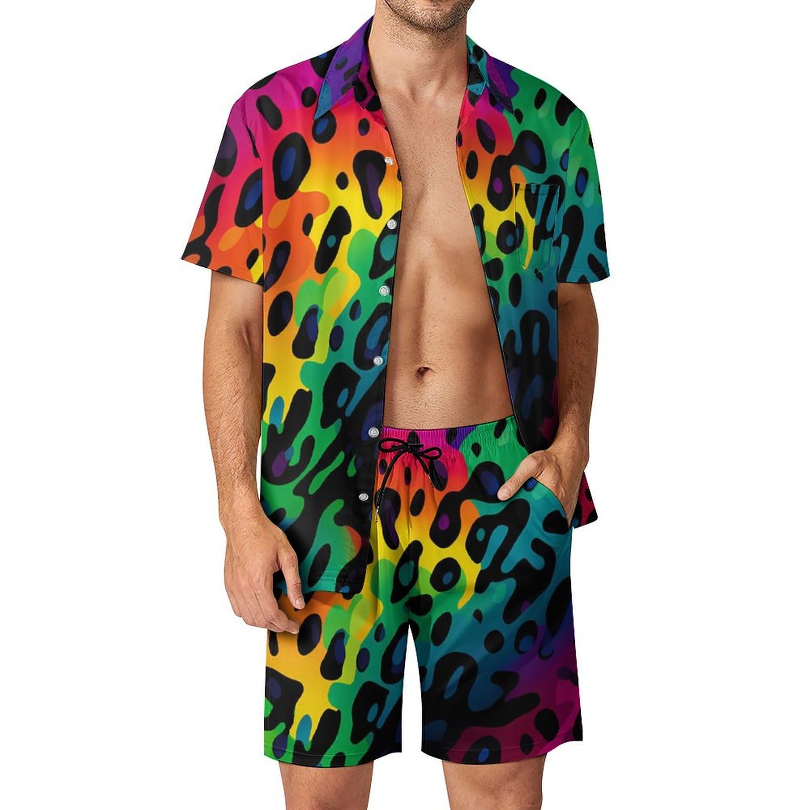 Men'S Fashion Designer - Summer Irregular Geometric 3D Print Men