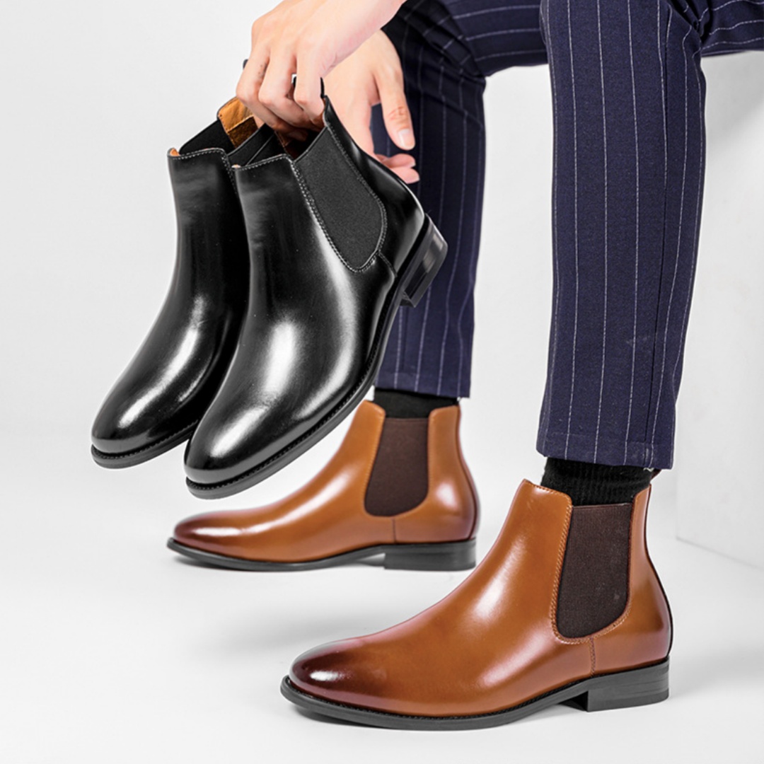 Chelsea Boots Men - Men's Classic Chelsea Boots Genuine Leather