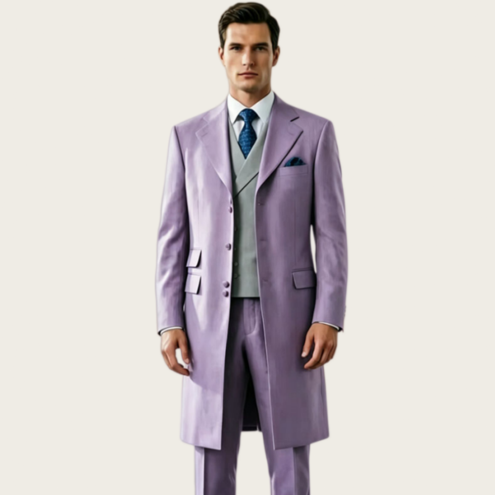 Slim Fit Blazer Men - High Quality Long Men's Suits for