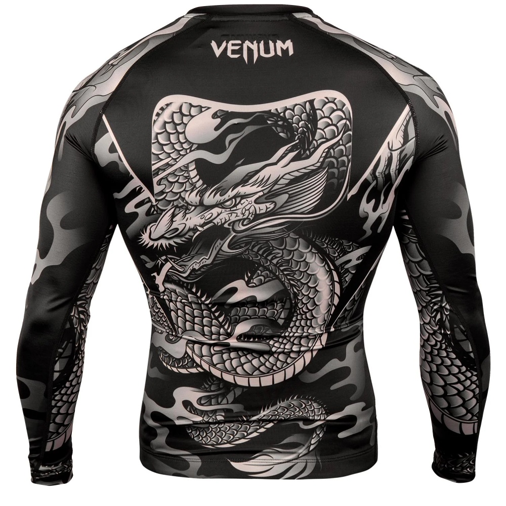 Dragon Pattern Long Sleeve Com - огляд і ціна Compression Shirt Workout