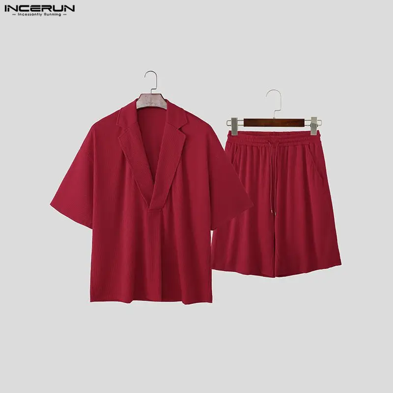 INCERUN Men Sets Solid Color L - огляд і ціна Men'S Fashion For 2026