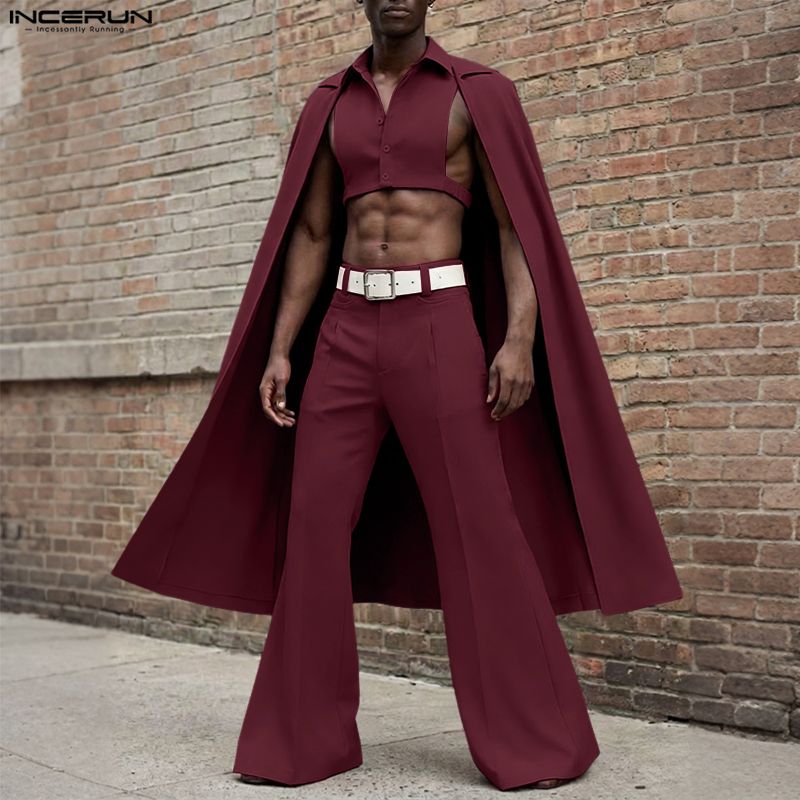 INCERUN Men Sets Solid Color L - огляд і ціна Men'S Fashion For 2026