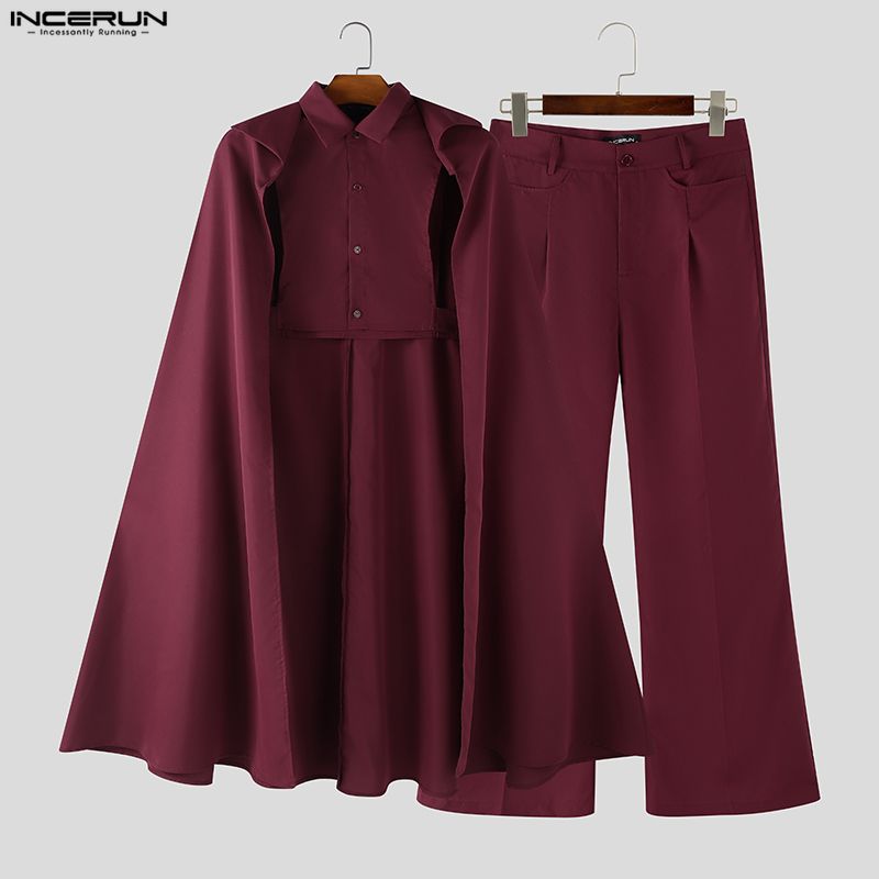 INCERUN Men Sets Solid Color L - огляд і ціна Men'S Fashion For 2026