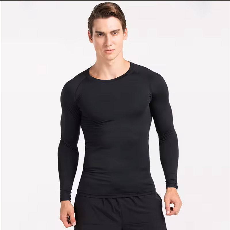 Men's T-shirt Men Running Spor - огляд і ціна Compression Shirt Workout