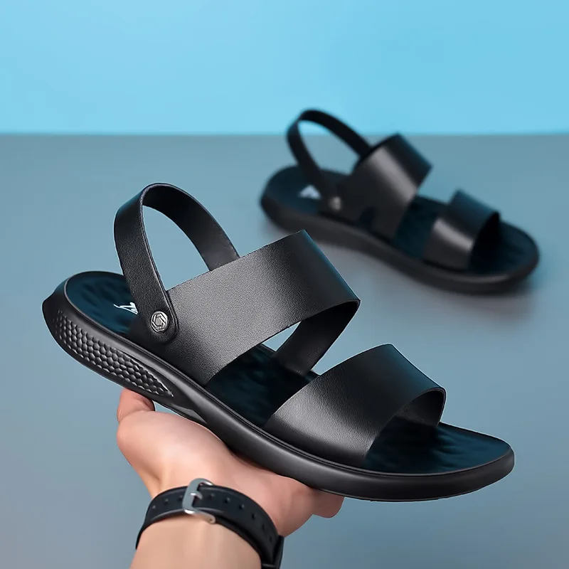 Men's Genuine Leather Sandals  - огляд і ціна Men'S Fashion Houses