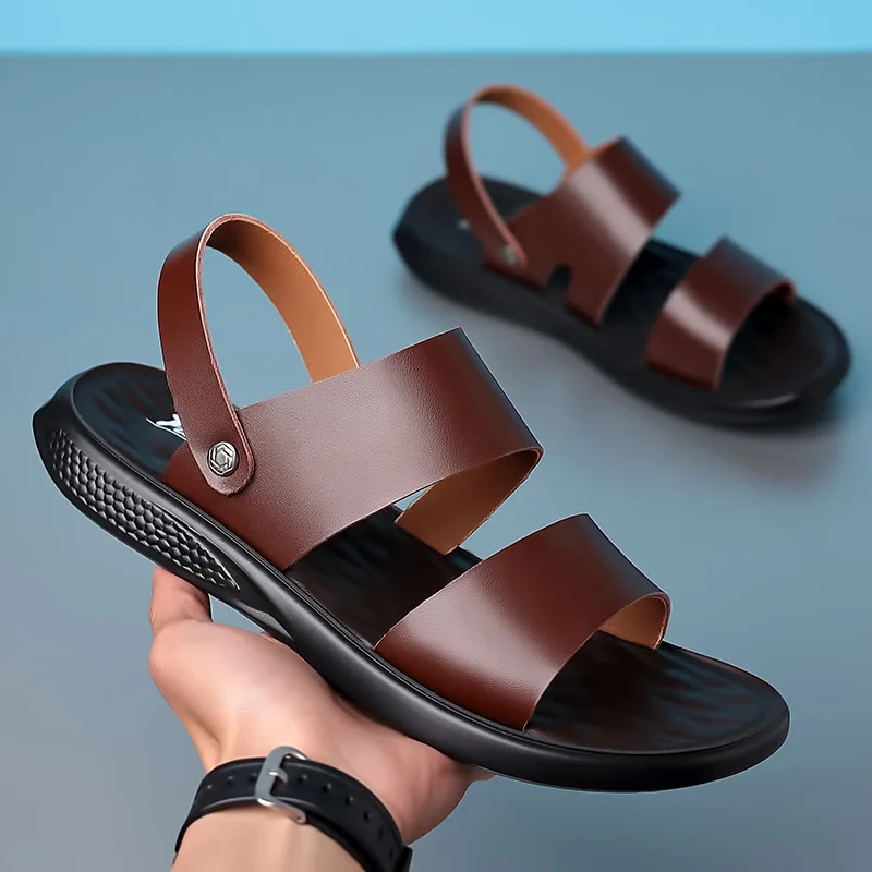 Men's Genuine Leather Sandals  - огляд і ціна Men'S Fashion Houses
