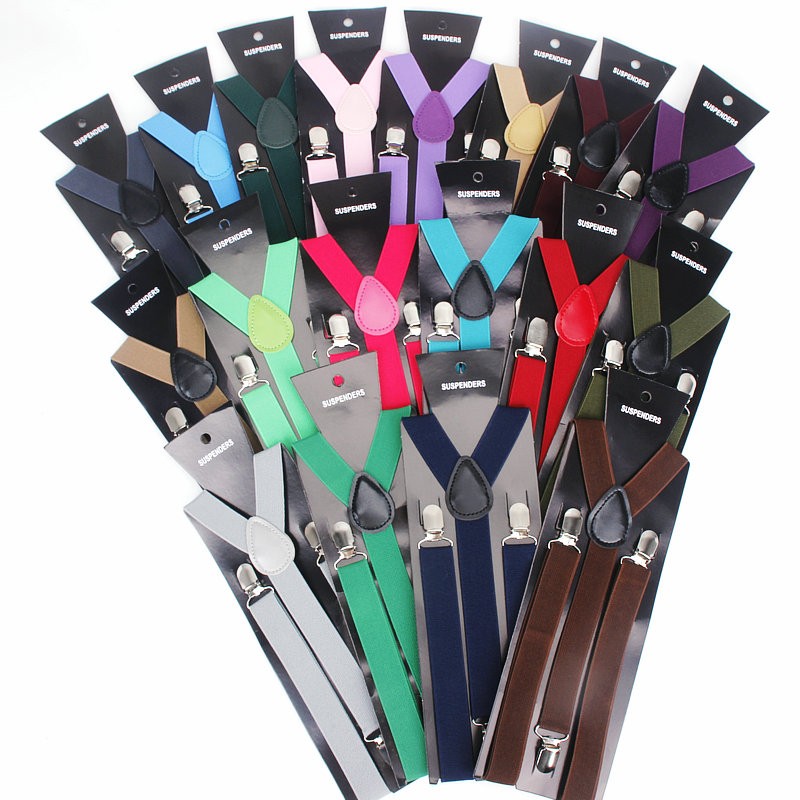 Hot Sale Elastic Leather Suspe - огляд і ціна Suspenders Clip Men