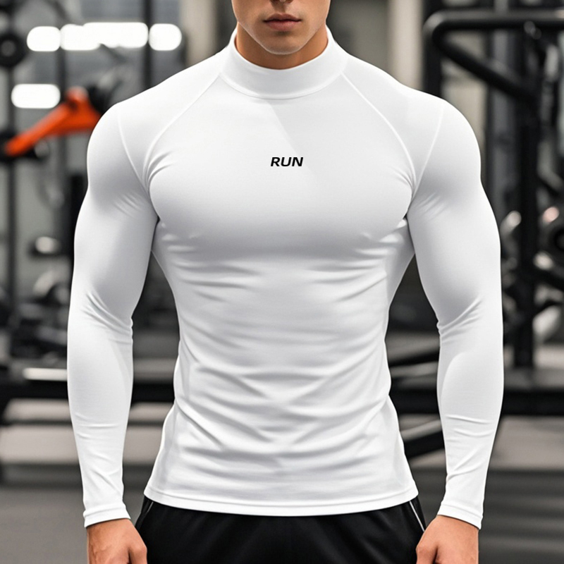 Men's Running Turtleneck Quick - огляд і ціна Compression Shirt Workout