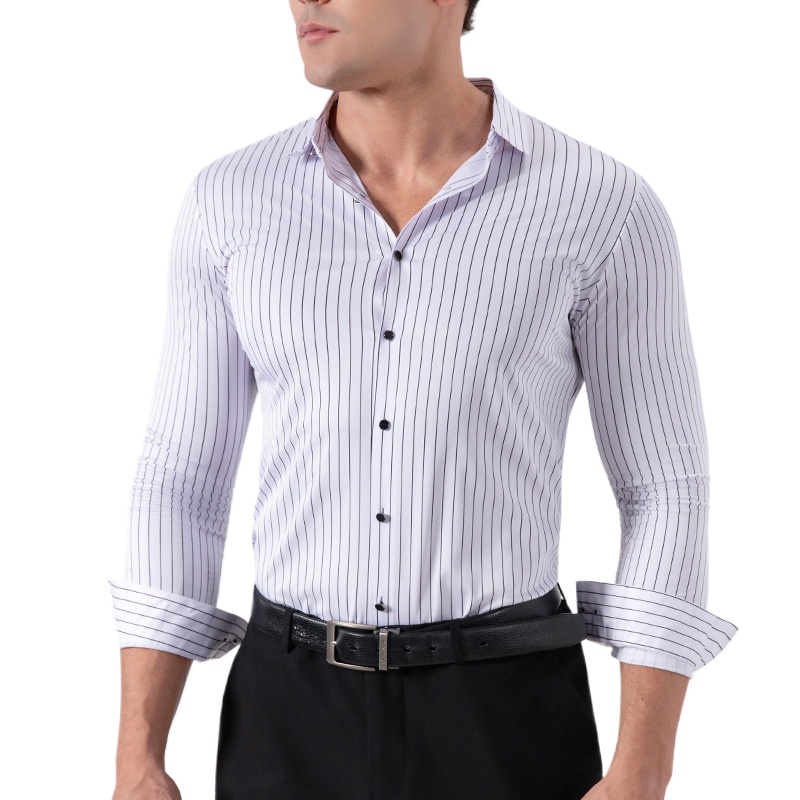 Retro Striped Wrinkle Free Str - огляд і ціна Mens Fashion Dress