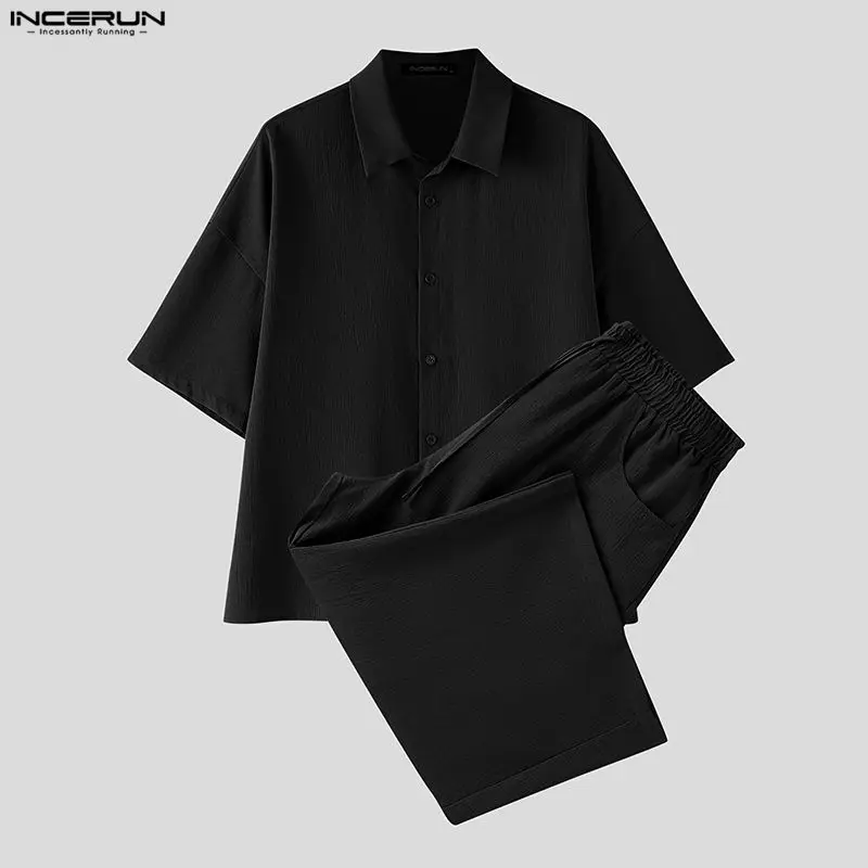 INCERUN Men's Sets Solid Lapel - огляд і ціна Men'S Fashion For 2026