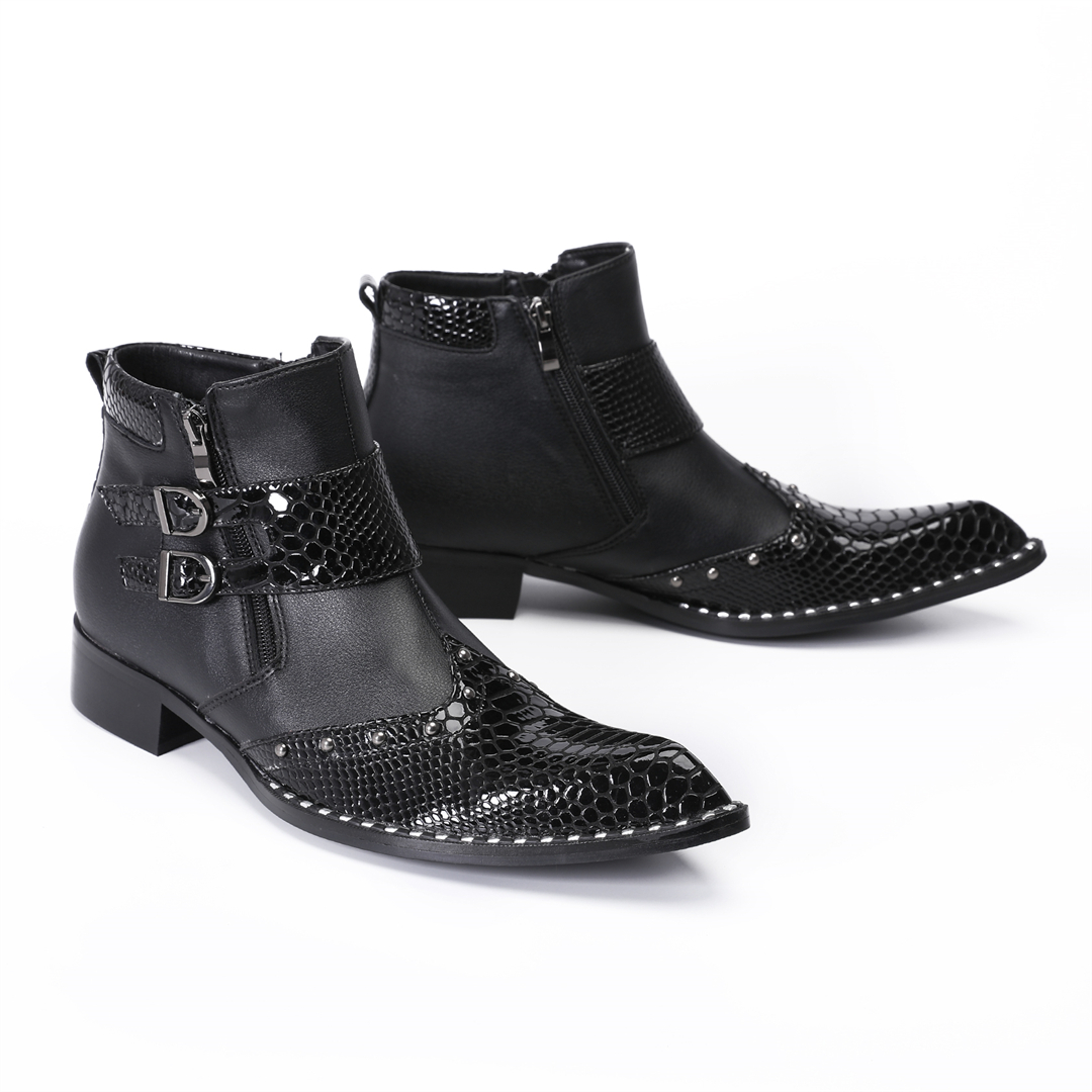 fashion rivets pointed toe men - огляд і ціна Mens Fashion Dress