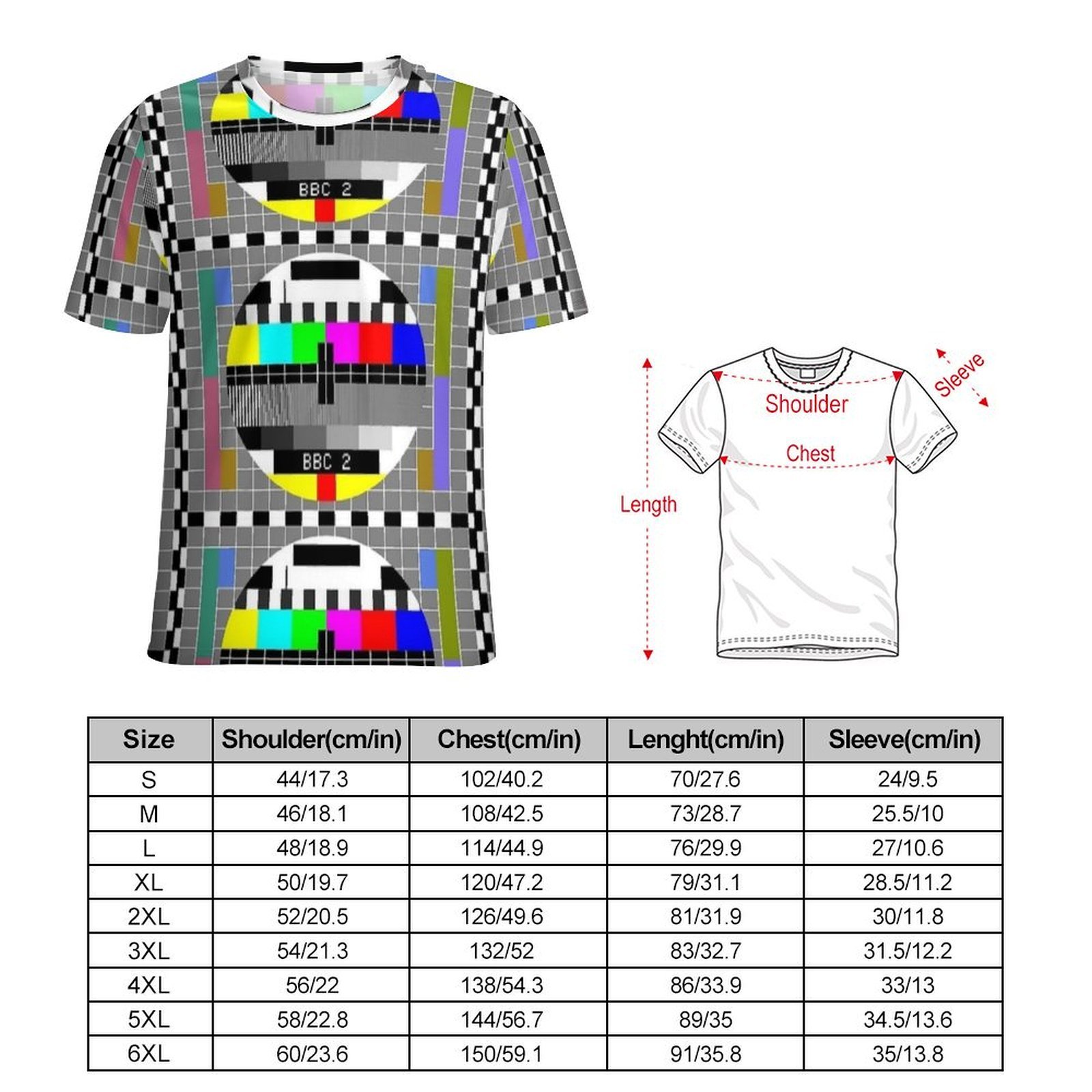 TV Test Image Test Card Print  - огляд і ціна Mens Fashion Style Images
