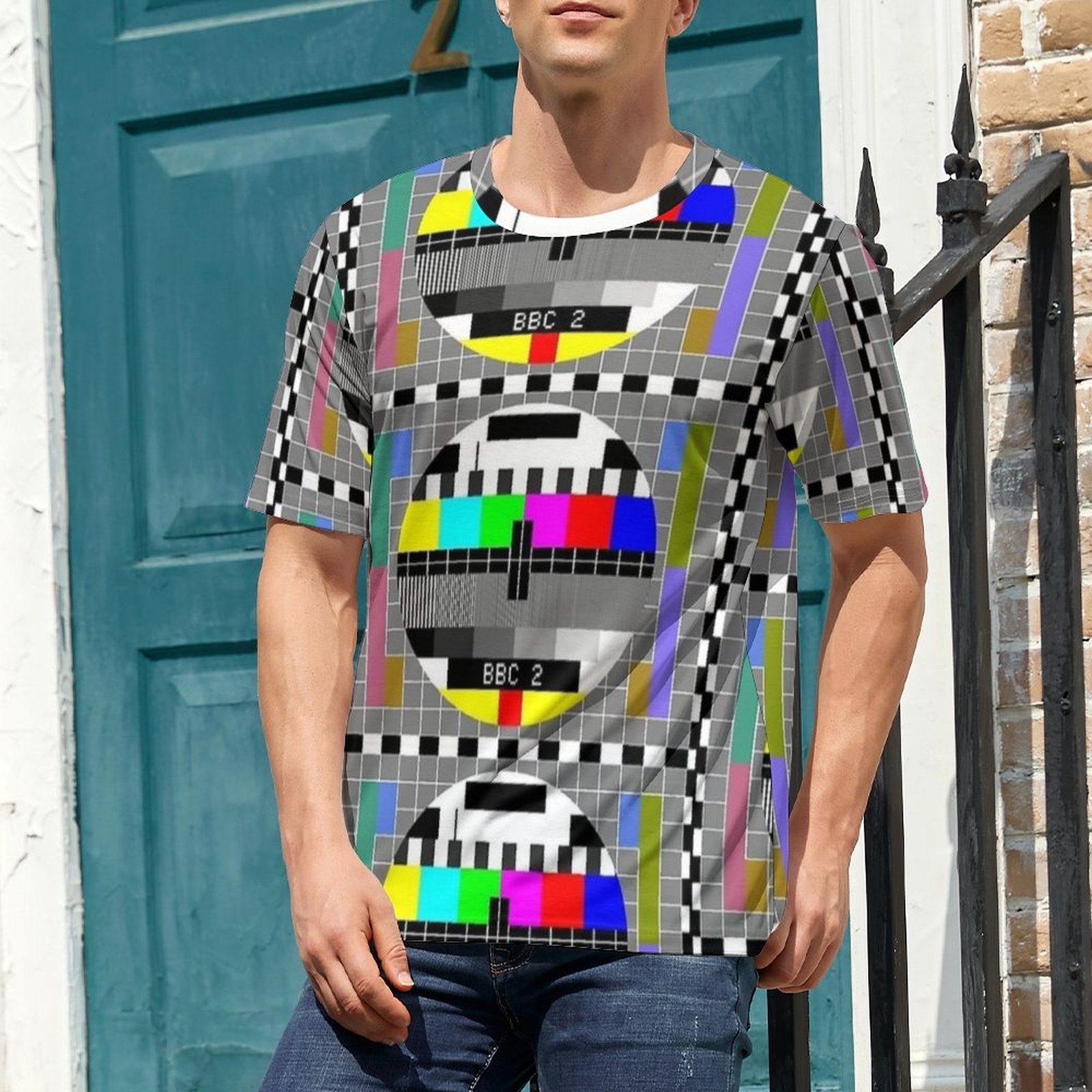 TV Test Image Test Card Print  - огляд і ціна Mens Fashion Style Images