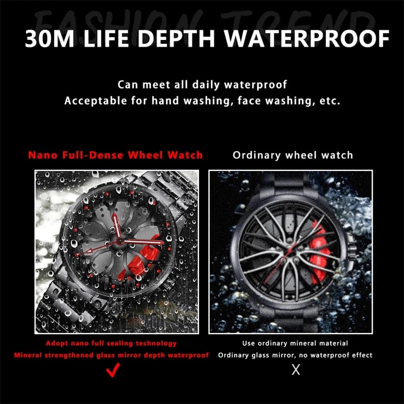 Fashion Mens Car Wheel Watches - огляд і ціна Men'S Fashion Hub