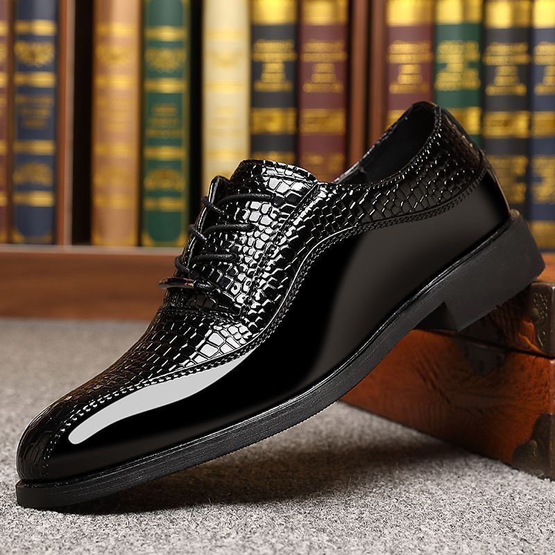 Men's Glossy Patent Leather Br - огляд і ціна Mens Fashion Dress
