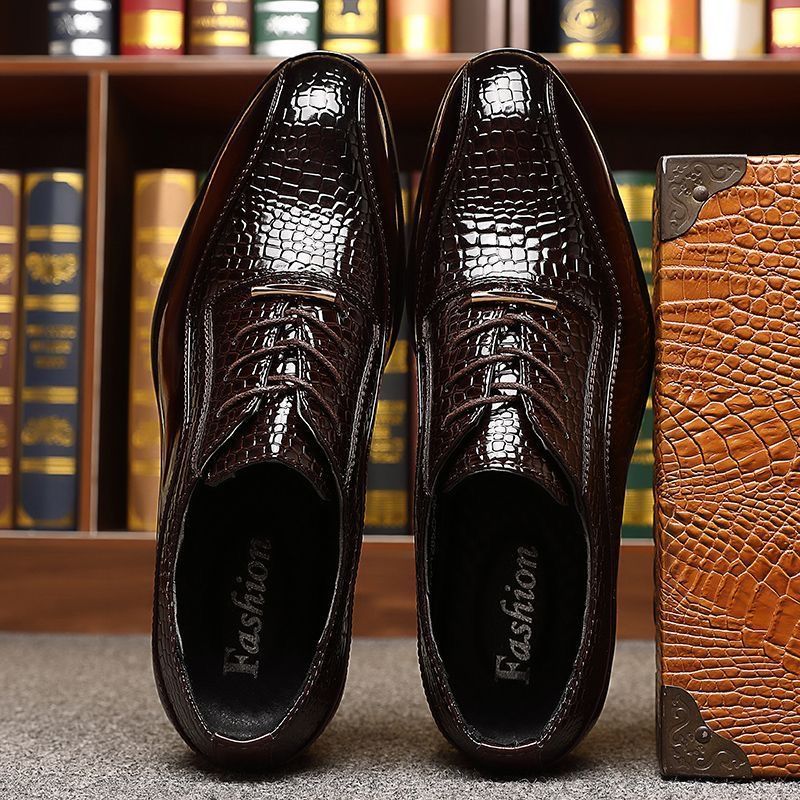 Men's Glossy Patent Leather Br - огляд і ціна Mens Fashion Dress