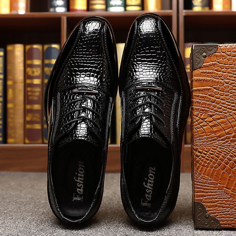 Men's Glossy Patent Leather Br - огляд і ціна Mens Fashion Dress