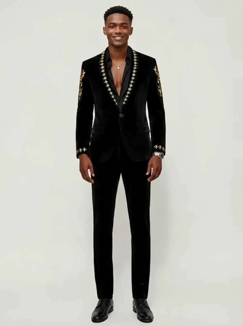 High Quality Men Suit 2 Pcs Bl - огляд і ціна Slim Fit Blazer Men