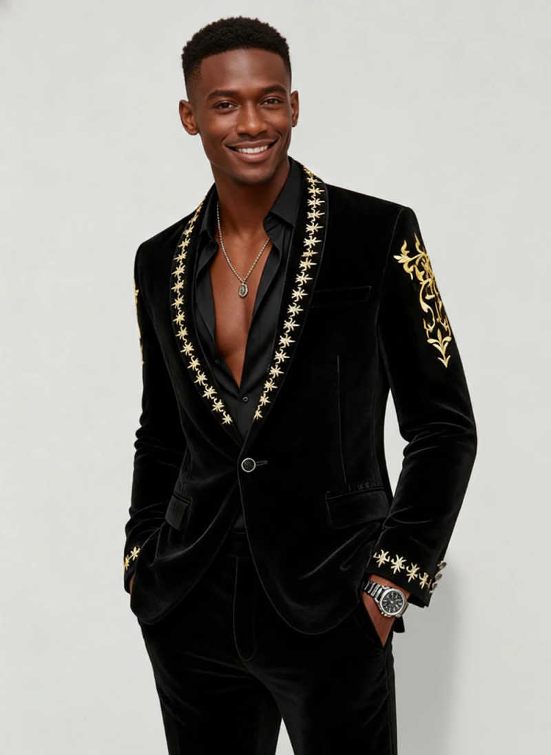 High Quality Men Suit 2 Pcs Bl - огляд і ціна Slim Fit Blazer Men