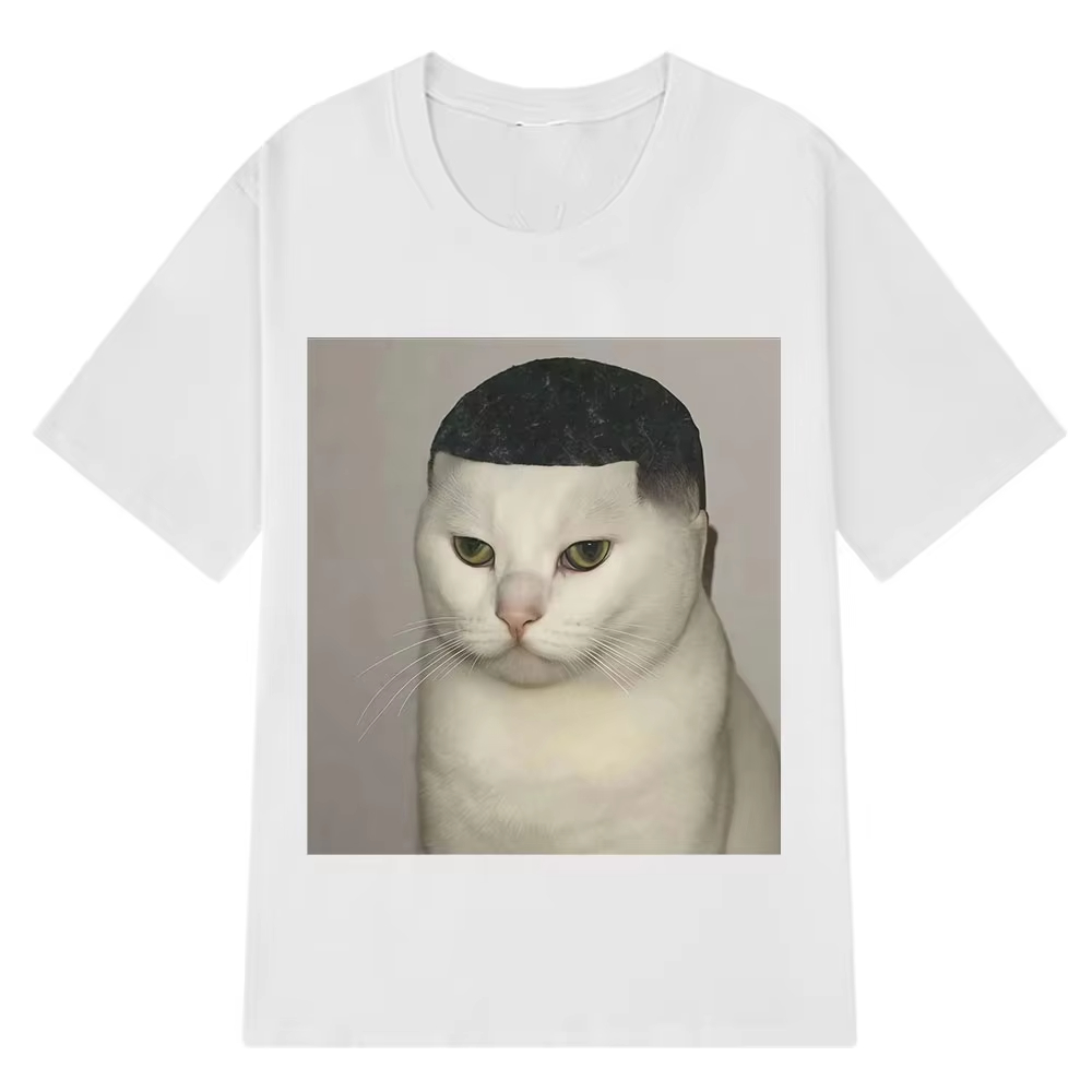 Funny Haircut Cat Meme T-Shirt - огляд і ціна Men'S Fashion Haircuts