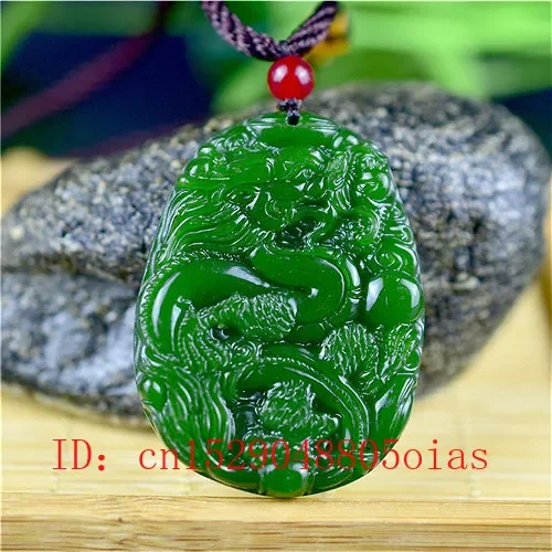 Natural Green Chinese Jade Dra - огляд і ціна Men'S Fashion Accessories
