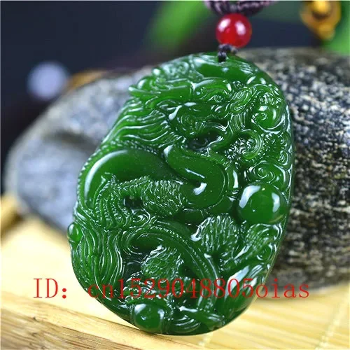 Natural Green Chinese Jade Dra - огляд і ціна Men'S Fashion Accessories