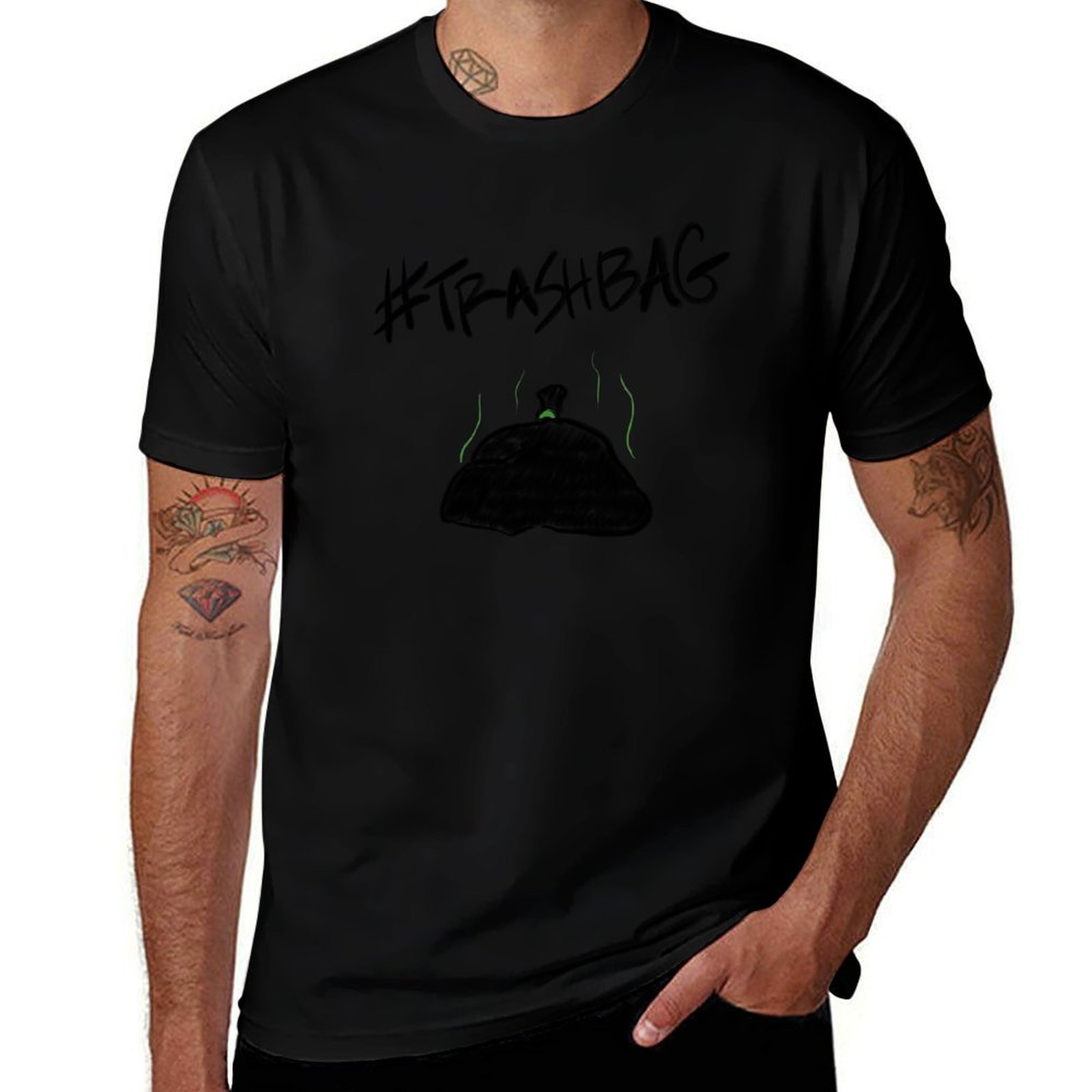 Hashtag Trashbag T-Shirt Fashi - огляд і ціна Mens Fashion Hashtags