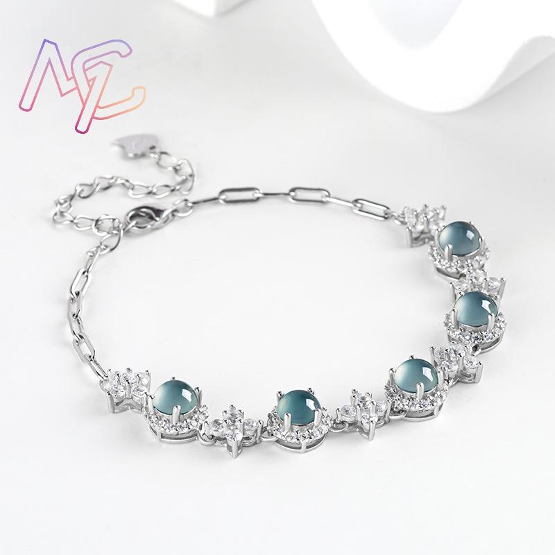 Blue Myanmar Jadeite Bracelet  - огляд і ціна Men'S Fashion Accessories