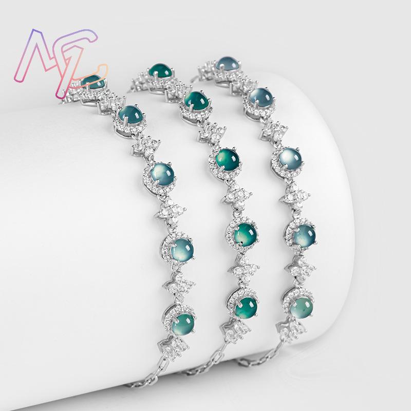 Blue Myanmar Jadeite Bracelet  - огляд і ціна Men'S Fashion Accessories