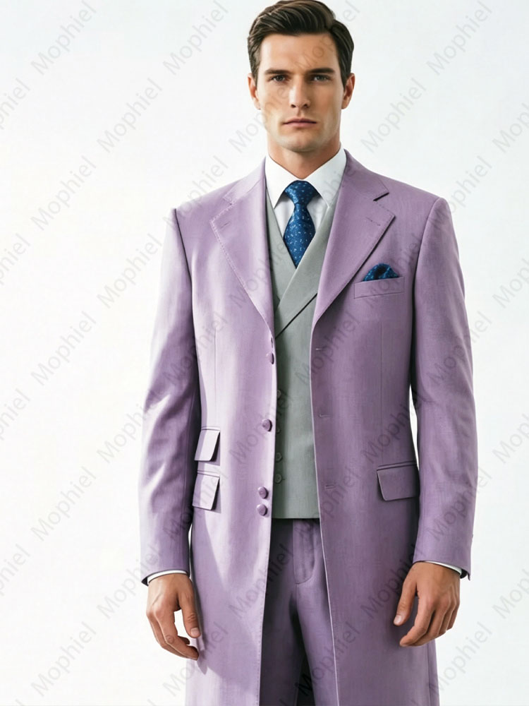 High Quality Long Men's Suits  - огляд і ціна Slim Fit Blazer Men