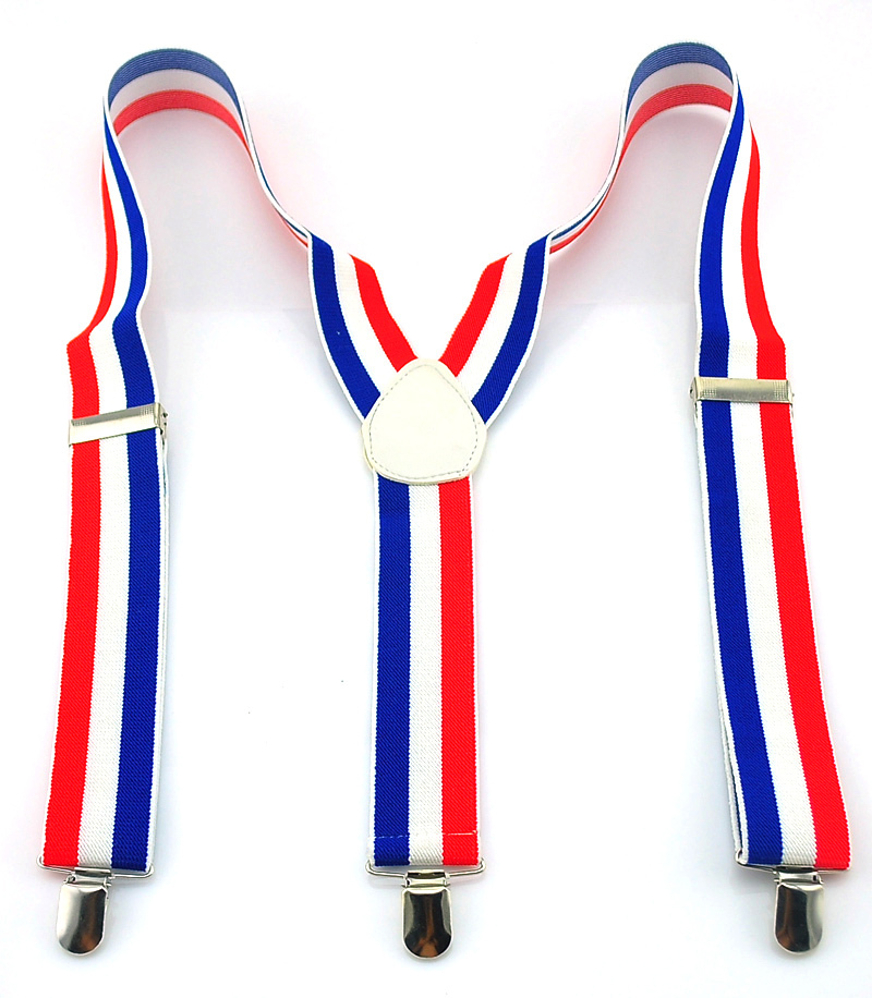 New 3.5cm Wide 6 Stripes Suspe - огляд і ціна Suspenders Clip Men
