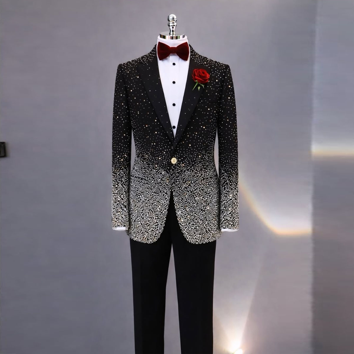 Handsome Rhinestone Diamond Me - огляд і ціна Slim Fit Blazer Men