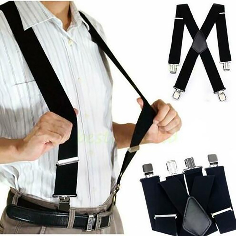 4 Clips 2.5/3.5CM Wide Men Sus - огляд і ціна Suspenders Clip Men